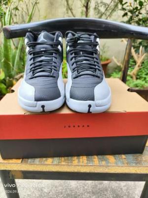 wholesale quality air jordan 12 blackwolf grey